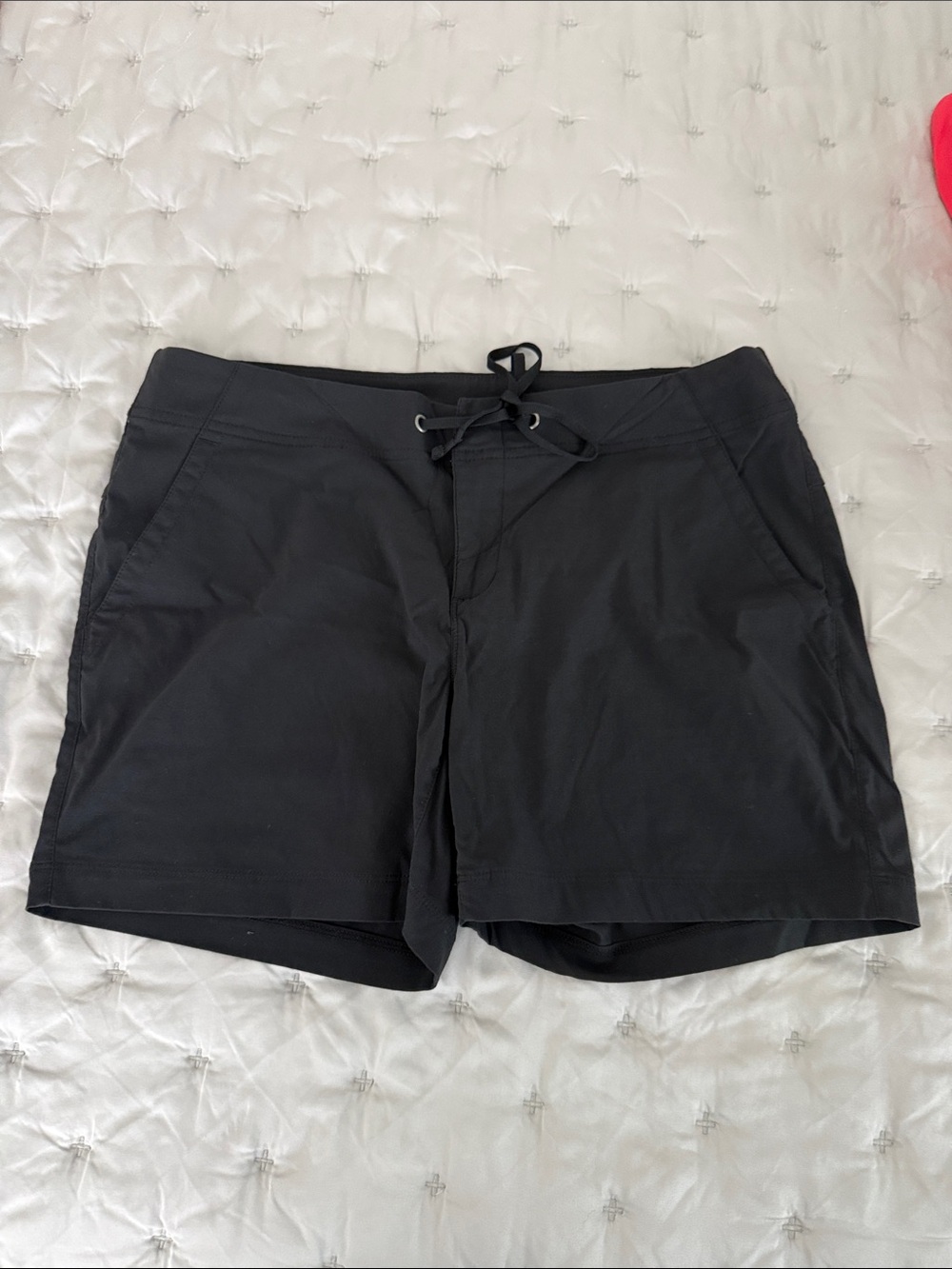 Black Athletic Drawstring Swim/Active Shorts